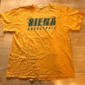 Unisex Siena Basketball Yellow T-Shirt